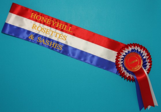 Embroidered Champion Sash