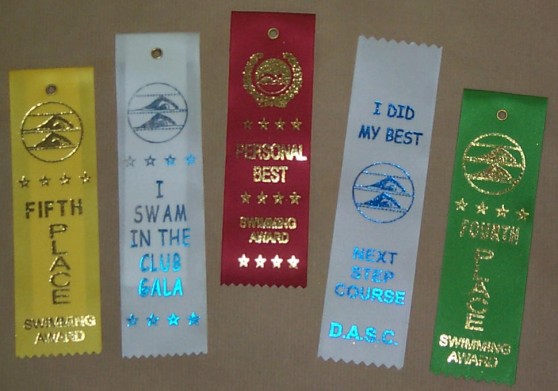 Swimming Ribbon Awards Swimming Ribbon Awards